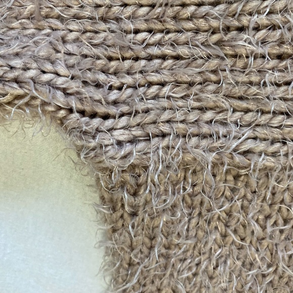 Lush Women's Chunky Soft Mauve Oversized Cowl Turtleneck Knit Sweater. Sz L - Picture 12 of 16